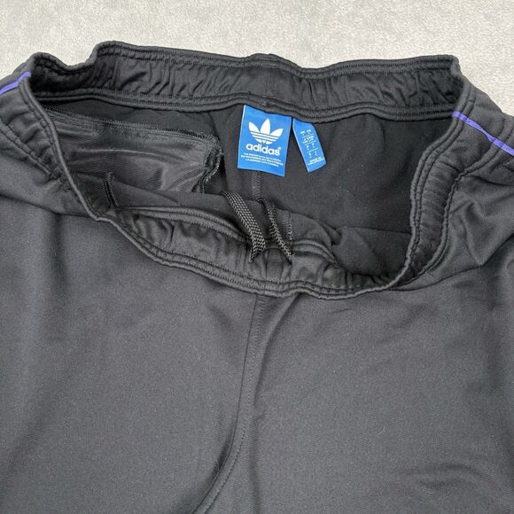 Adidas Size Large L Original Mens ADICOLOR CLASSIC FIREBIRD TRACK PANTS BLACK - Picture 5 of 9